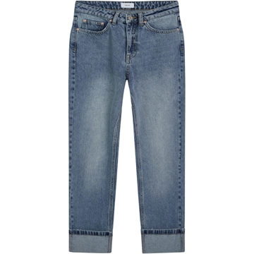Grunt Jeans Liv Wide Leg Newbro 2313-101 Mid Blue